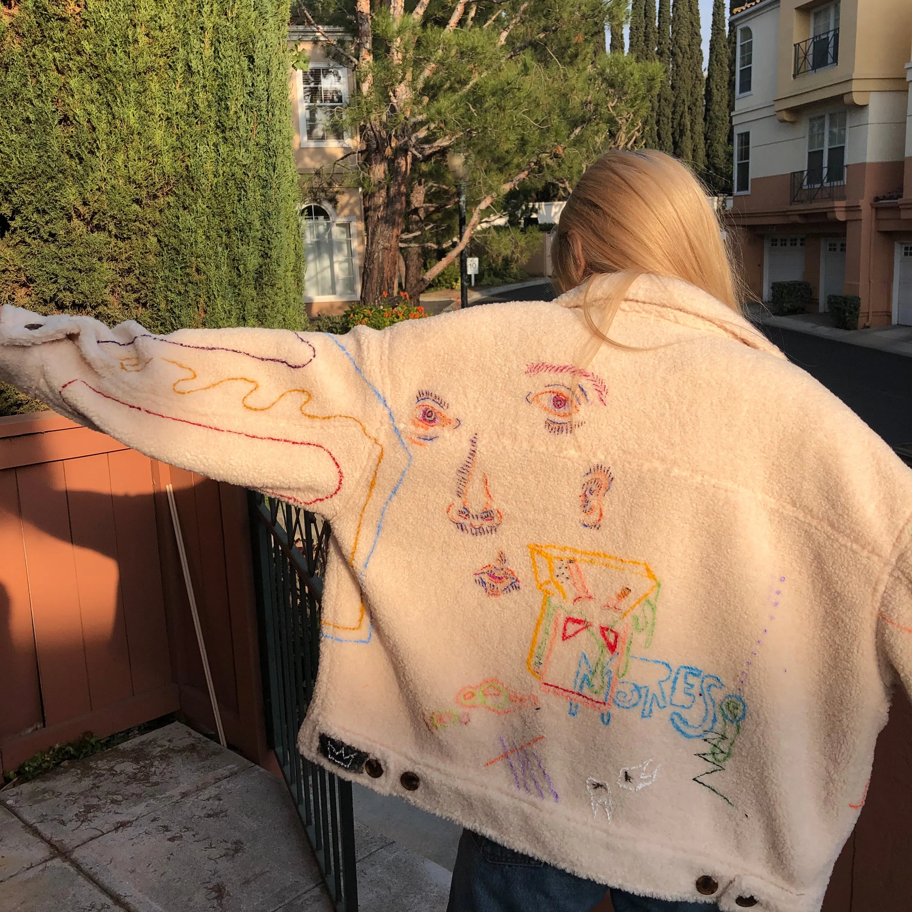 MORESO Painted Sherpa Jacket