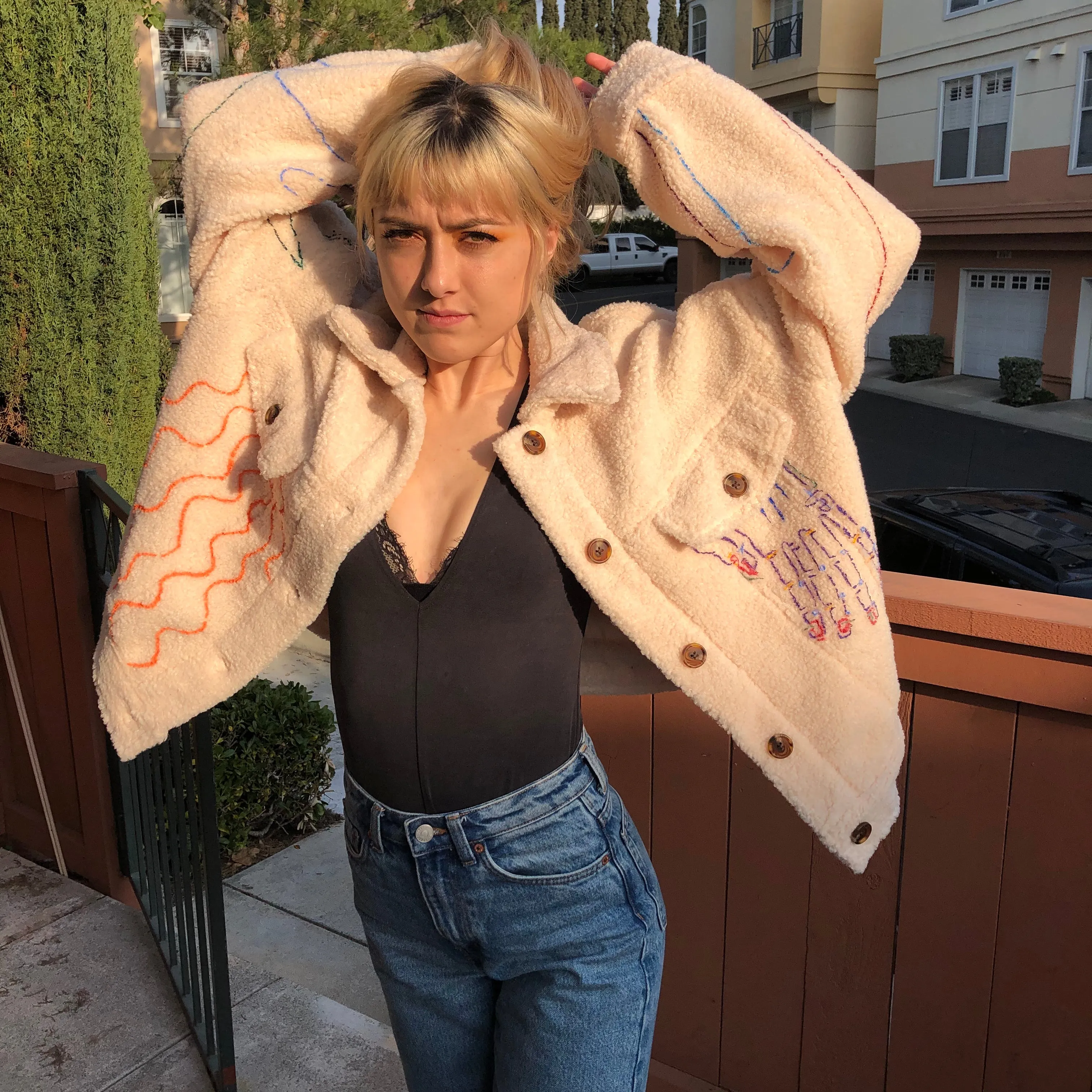 MORESO Painted Sherpa Jacket