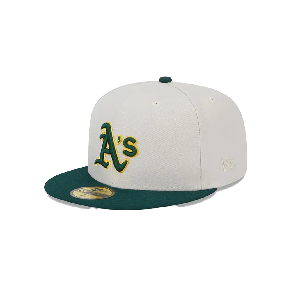 New Era MLB Oakland Athletics Men's White World Class 59Fifty Fitted Hat