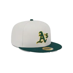 New Era MLB Oakland Athletics Men's White World Class 59Fifty Fitted Hat