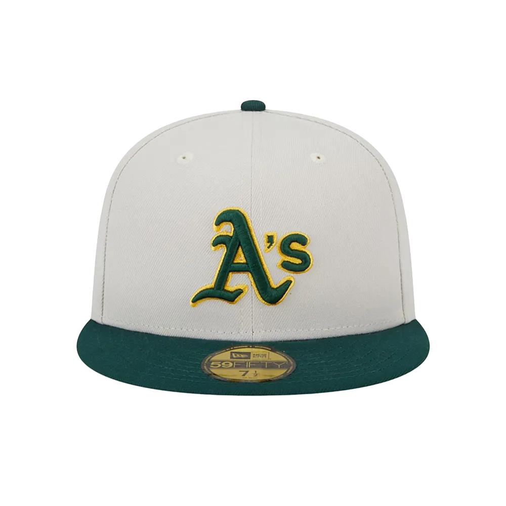 New Era MLB Oakland Athletics Men's White World Class 59Fifty Fitted Hat