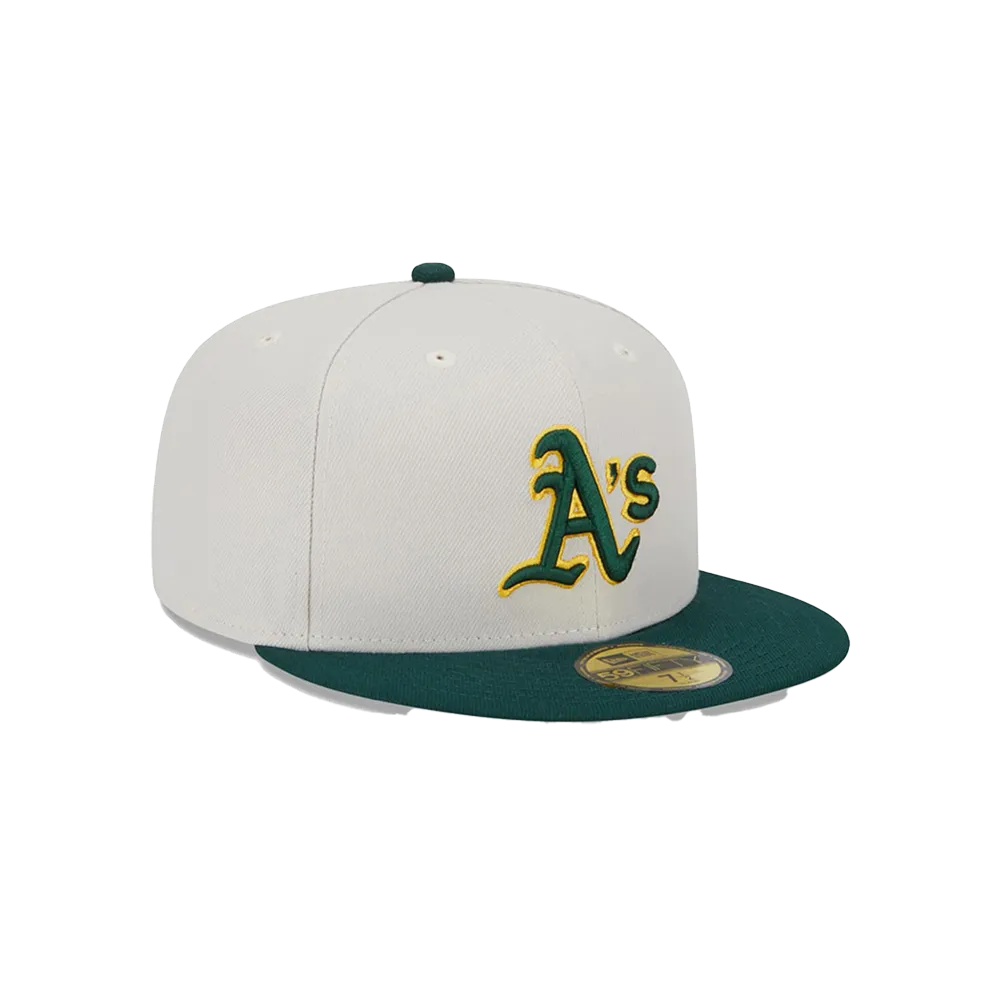 New Era MLB Oakland Athletics Men's White World Class 59Fifty Fitted Hat