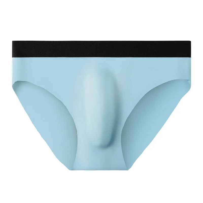 New Ice Silk Seamless Solid Color Men's Brief