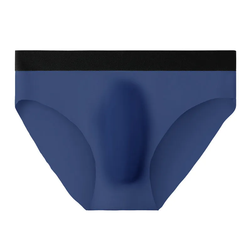 New Ice Silk Seamless Solid Color Men's Brief