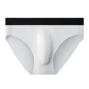 New Ice Silk Seamless Solid Color Men's Brief
