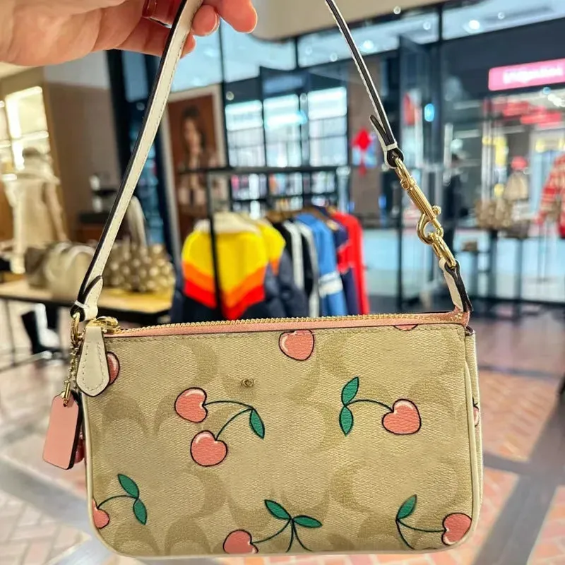 NOLITA shoulder bags purses designer woman handbag cute casual clutch letter zippy leather designer bag classic simplicity strawberry flower xb139