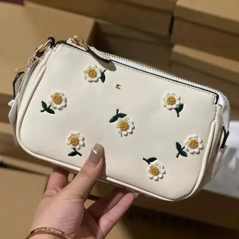 NOLITA shoulder bags purses designer woman handbag cute casual clutch letter zippy leather designer bag classic simplicity strawberry flower xb139