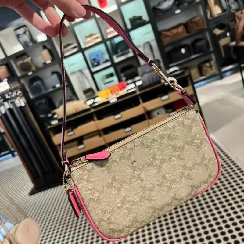 NOLITA shoulder bags purses designer woman handbag cute casual clutch letter zippy leather designer bag classic simplicity strawberry flower xb139
