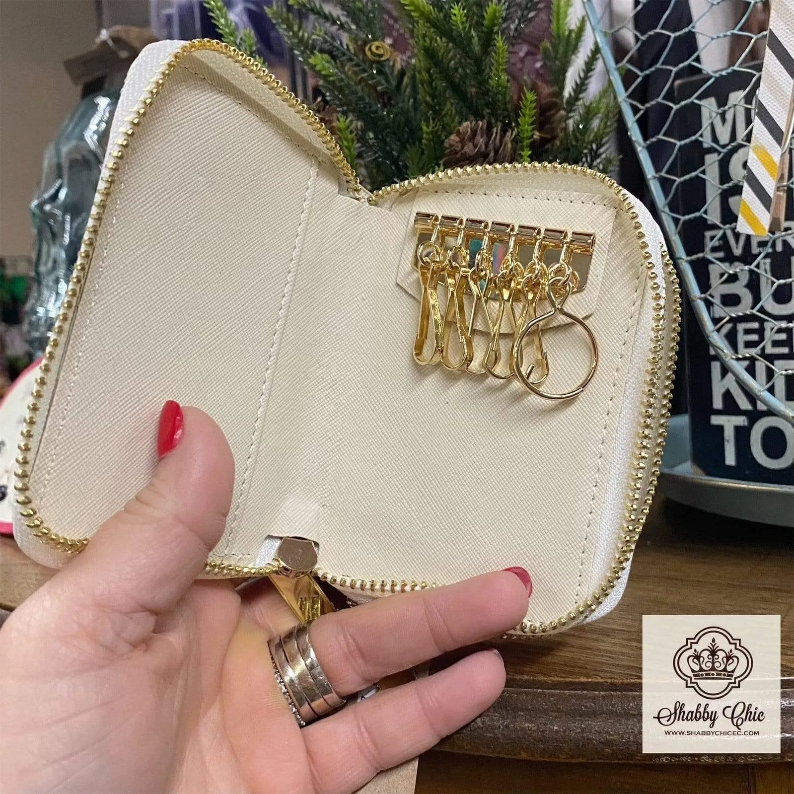 Off White Small Luxury Zip Wallet