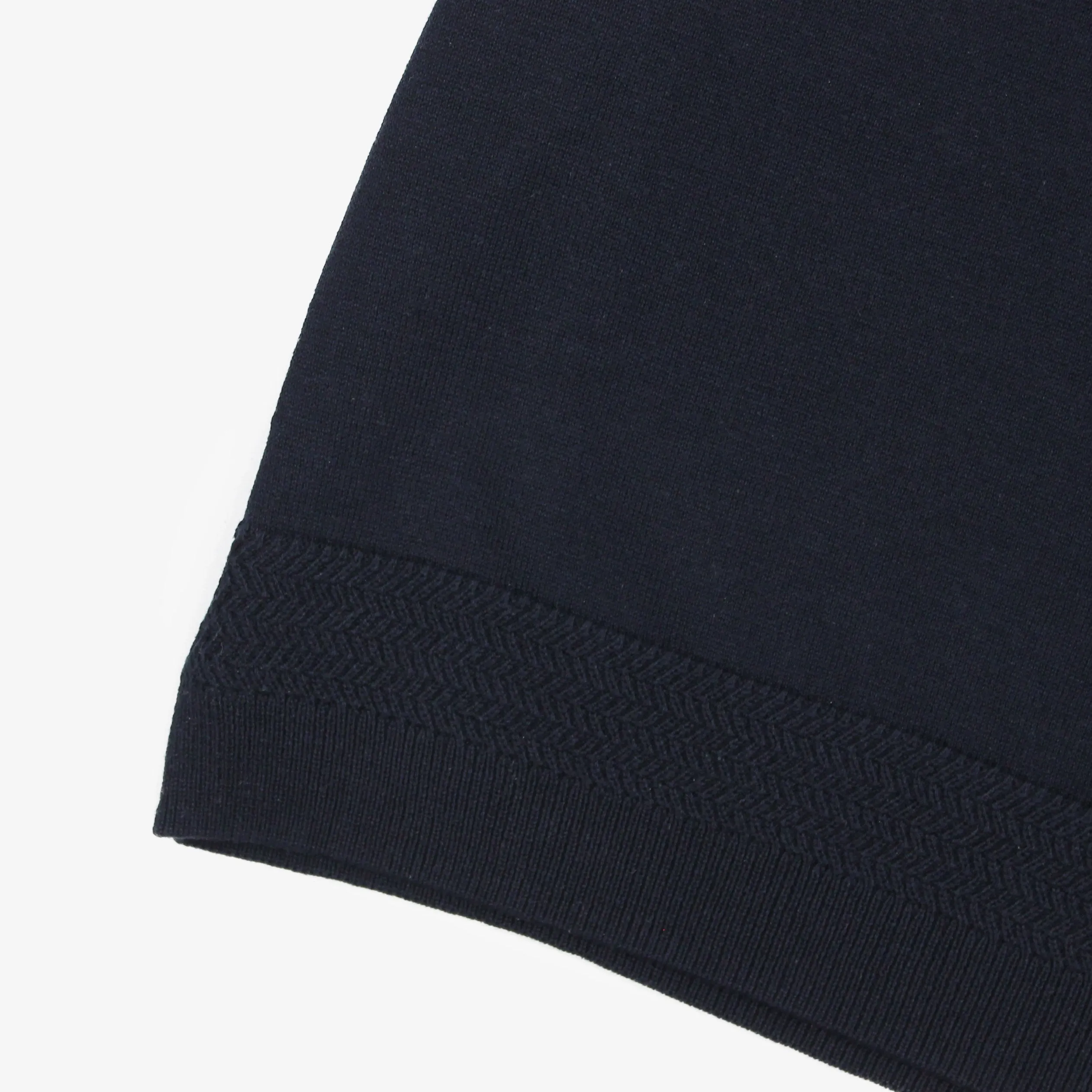 Pal Zileri - Knitted Silk/Cotton Polo Shirt in Navy