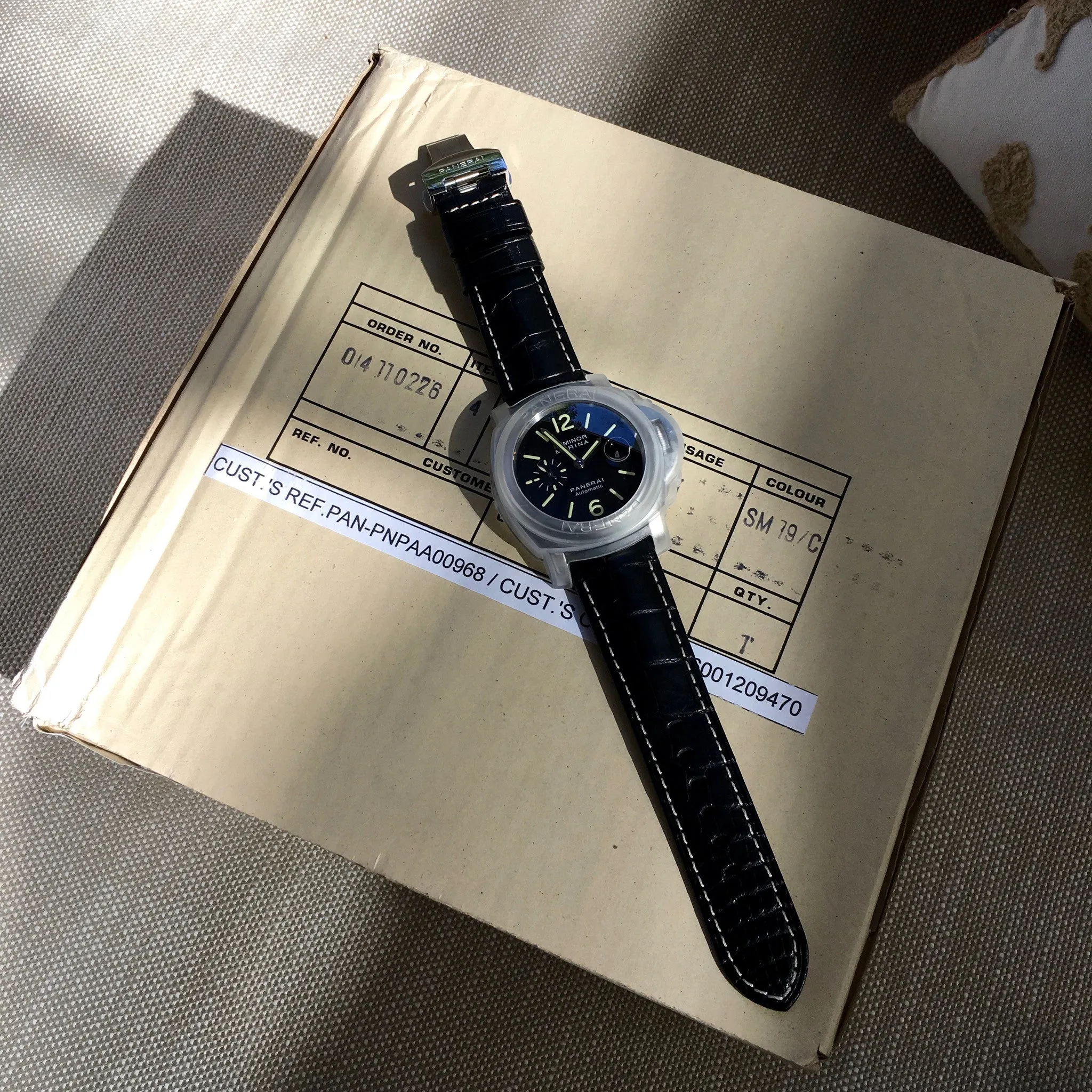 Panerai Luminor Marina PAM 104 44mm "O" Series 2012 Steel Automatic Watch