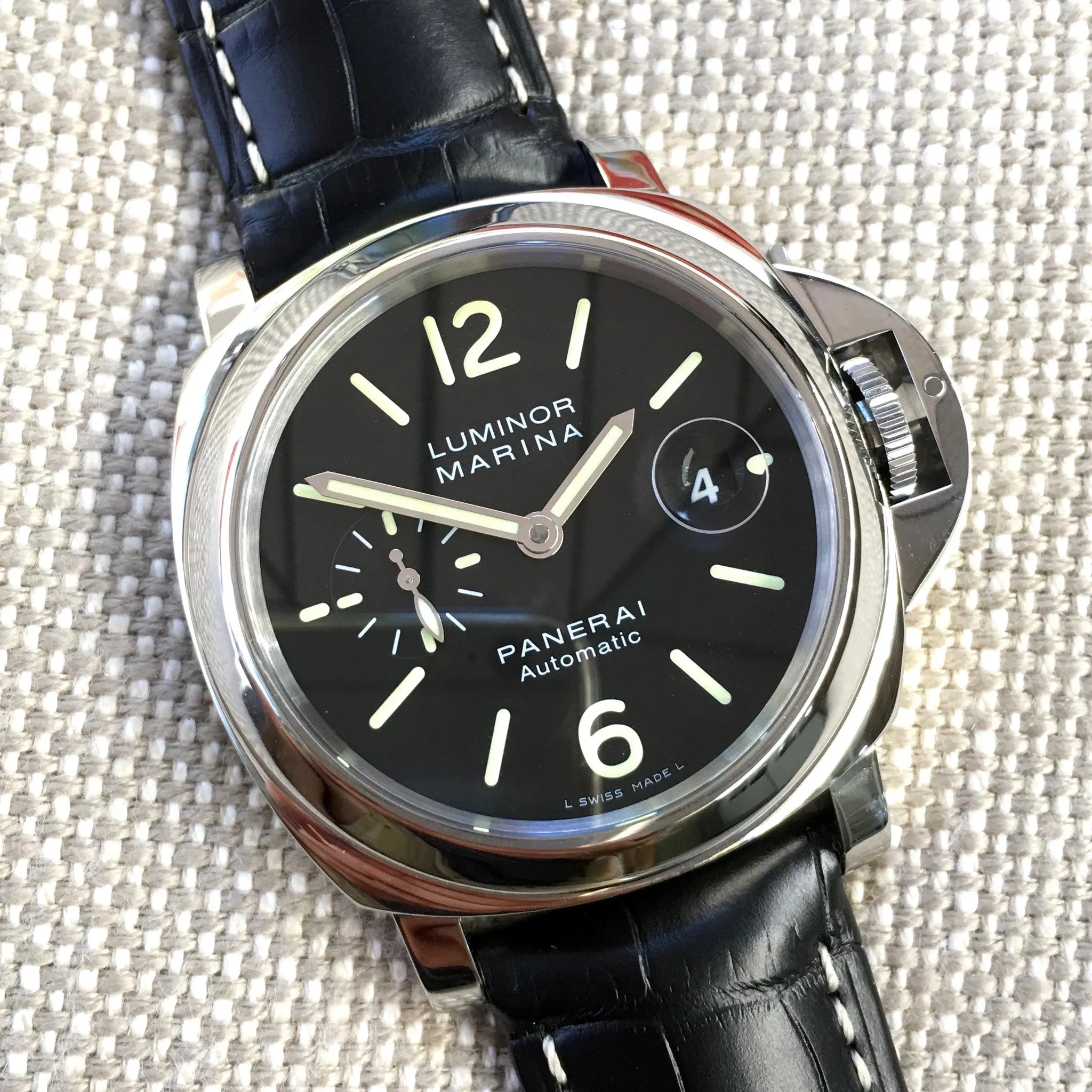 Panerai Luminor Marina PAM 104 44mm "O" Series 2012 Steel Automatic Watch