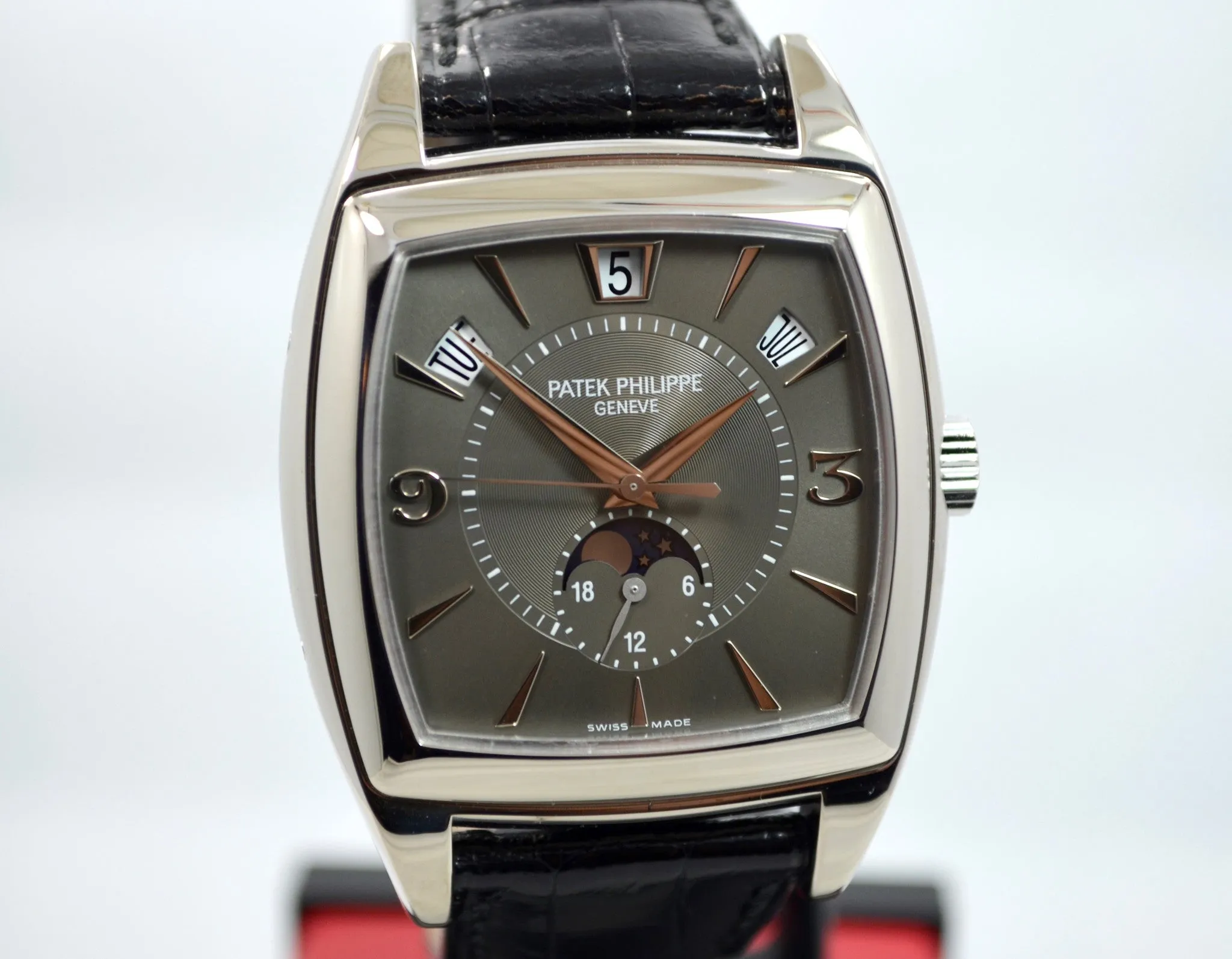 Patek Philippe 18K White Gold Gondolo Annual Calendar Moon Phase 5135G Watch