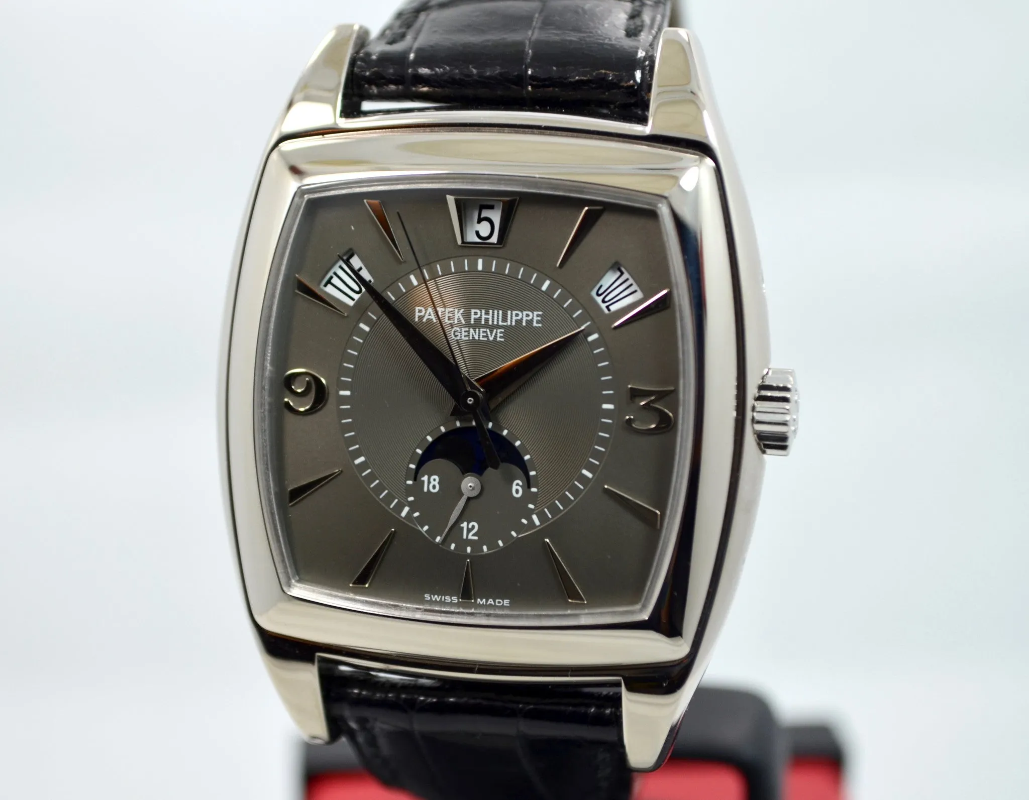 Patek Philippe 18K White Gold Gondolo Annual Calendar Moon Phase 5135G Watch