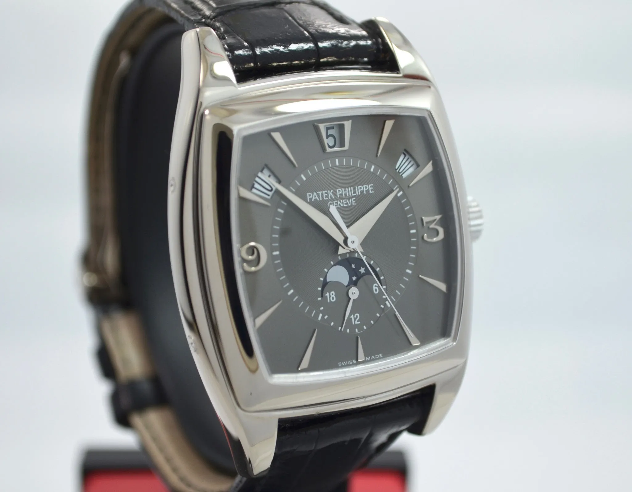 Patek Philippe 18K White Gold Gondolo Annual Calendar Moon Phase 5135G Watch