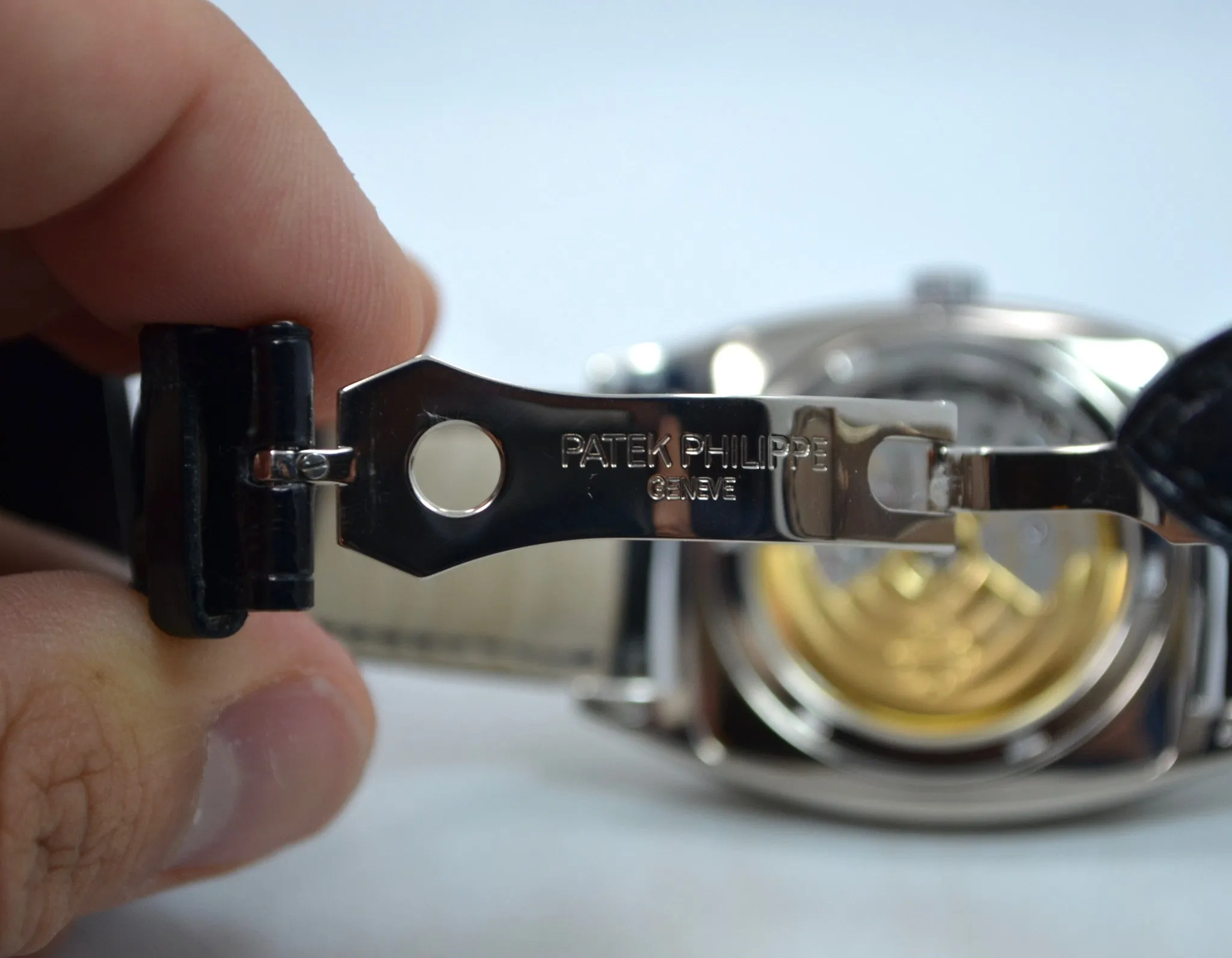 Patek Philippe 18K White Gold Gondolo Annual Calendar Moon Phase 5135G Watch