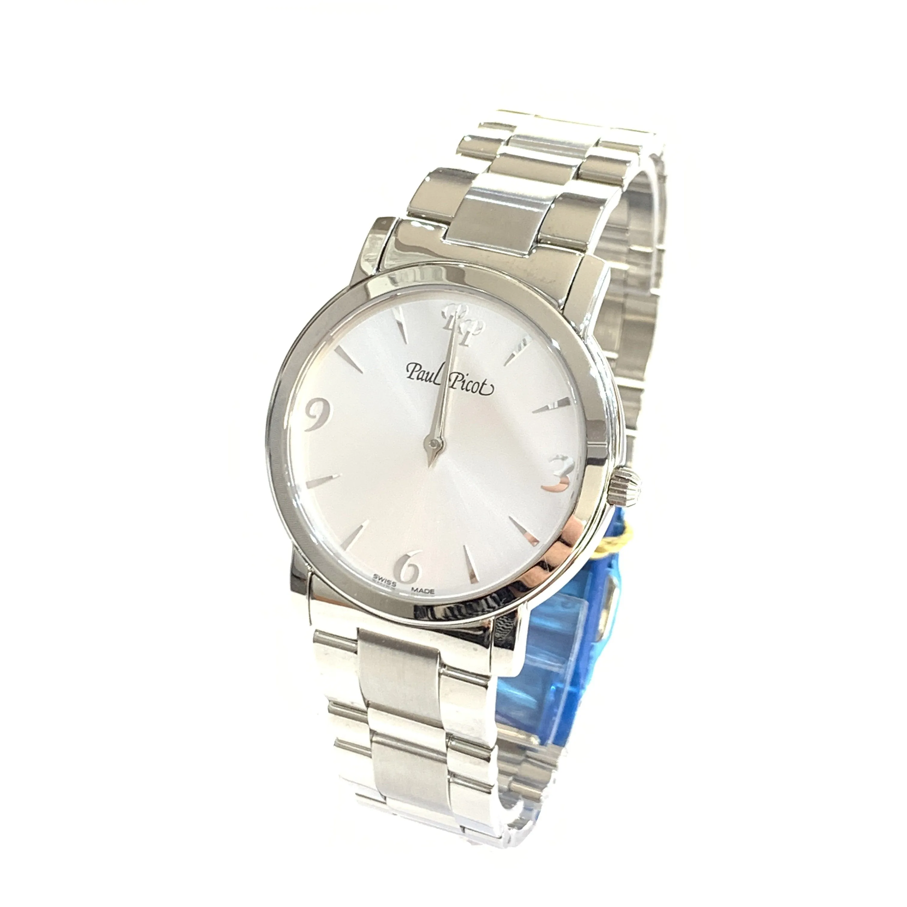 Paul Picot Men's Watch First White 38mm Steel Quartz 4696S-711/B