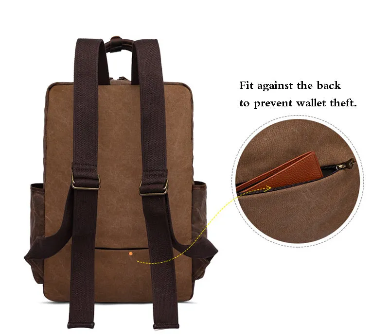 【PDF Pattern】Oil wax canvas bag backpack for men's travel retro canvas bag / backpack pattern