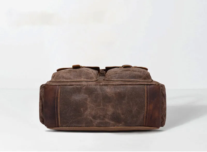 【PDF Pattern】Oil wax canvas bag backpack for men's travel retro canvas bag / backpack pattern