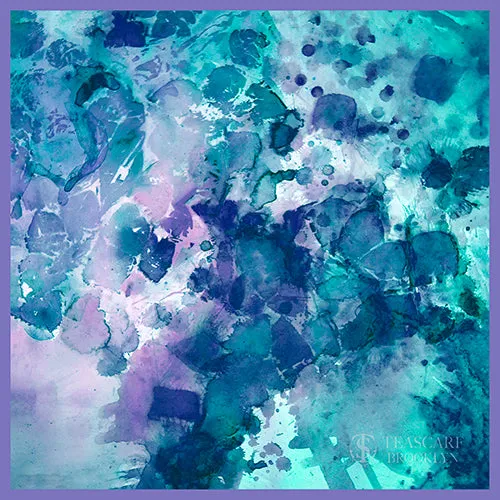 Peacock Green Silk Chiffon Handkerchief - 100% Silk, 26x26"