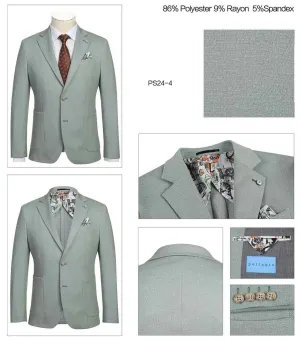 Pellagio Men's Blazer Half Canvas - Sage