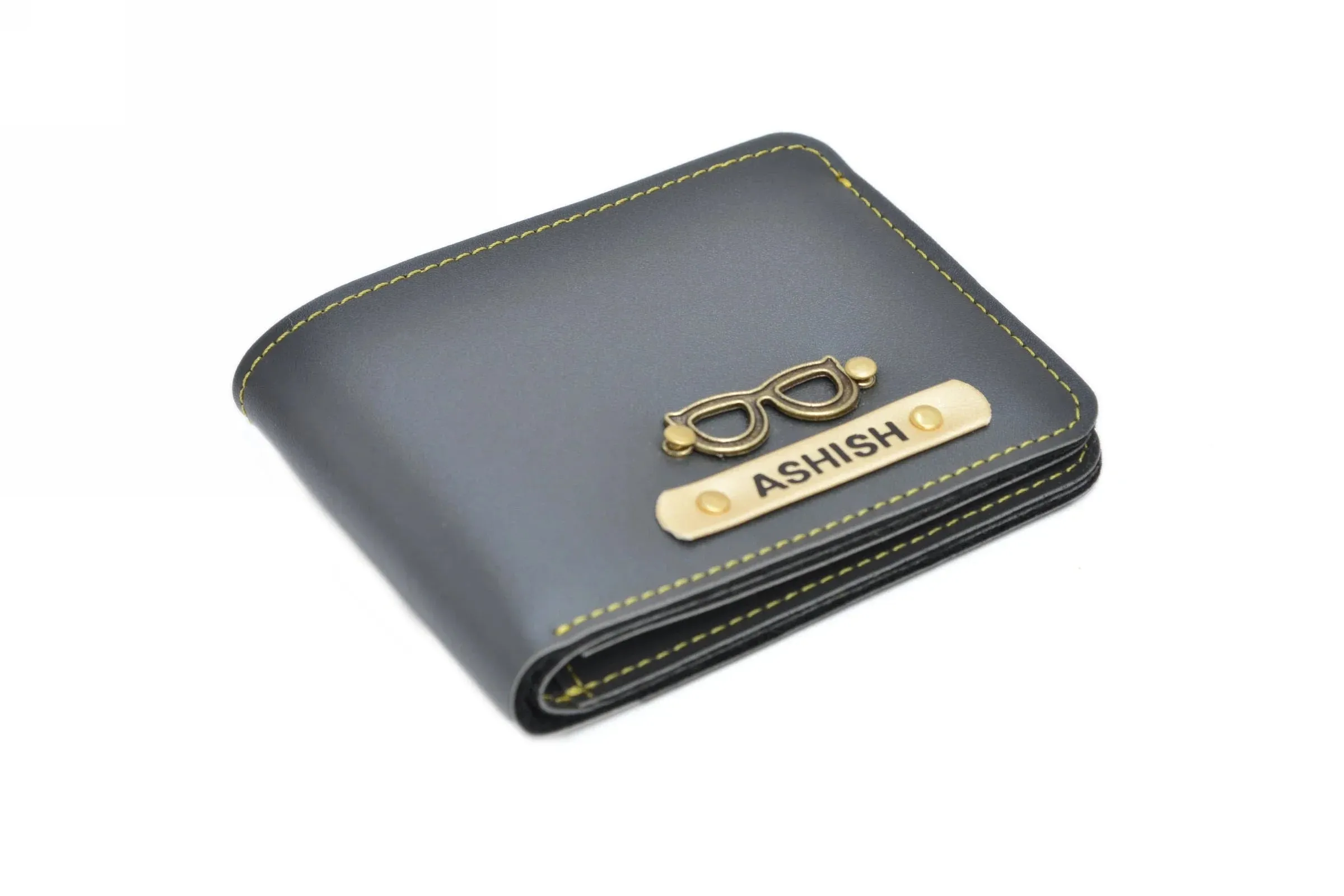 Personalized Men's Wallet - Grey