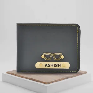 Personalized Men's Wallet - Grey