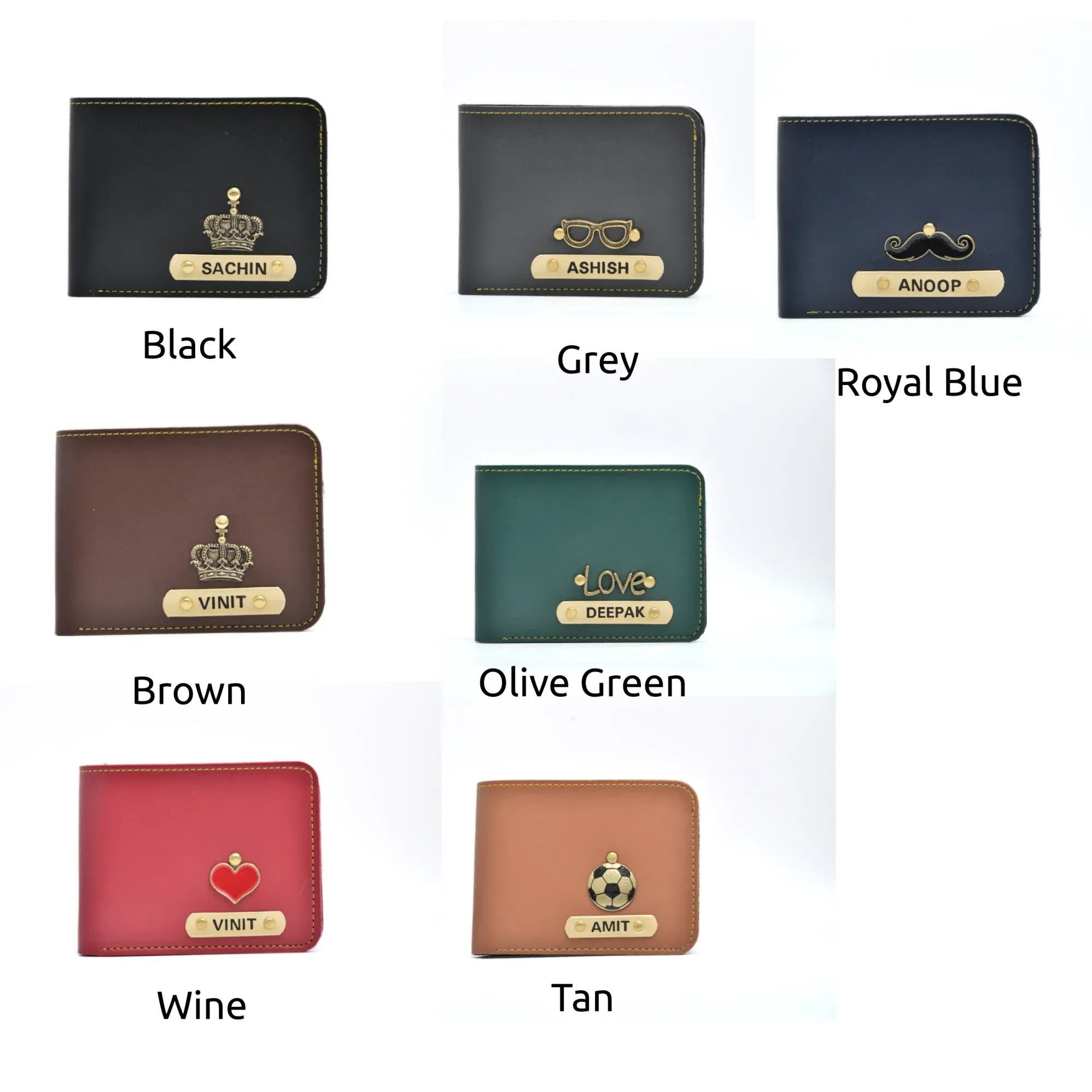 Personalized Men's Wallet - Royal Blue