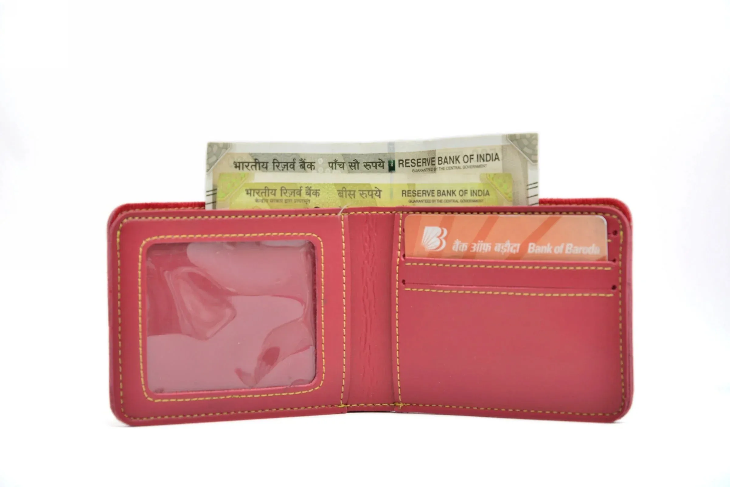 Personalized Men's Wallet - Wine