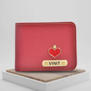 Personalized Men's Wallet - Wine