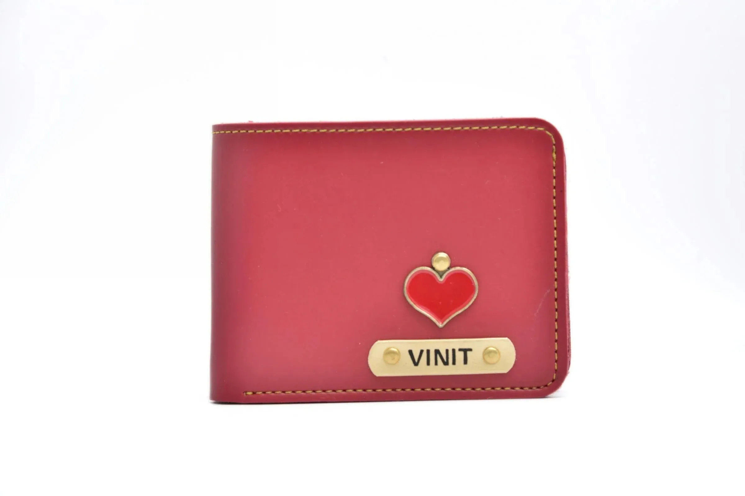 Personalized Men's Wallet - Wine