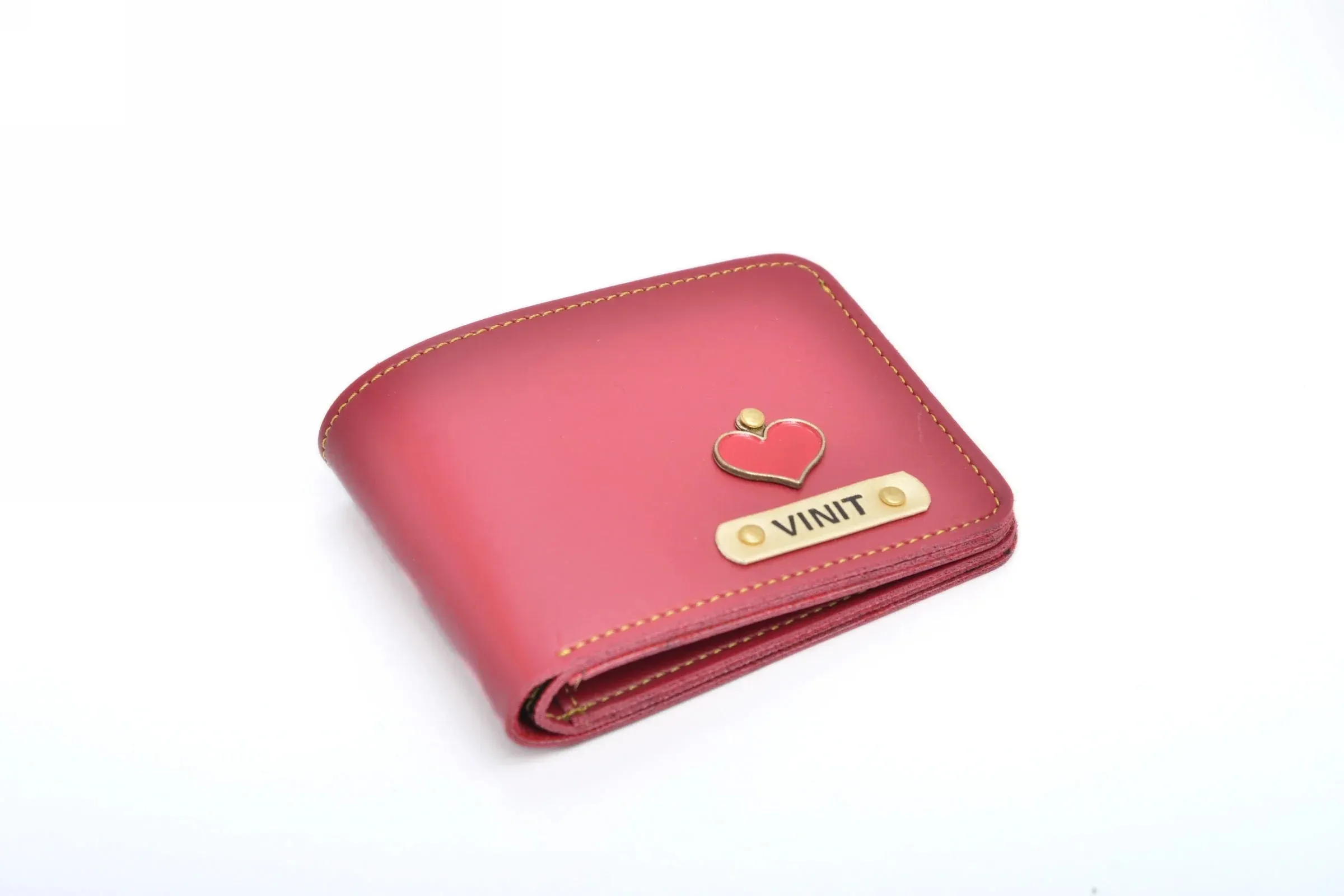 Personalized Men's Wallet - Wine