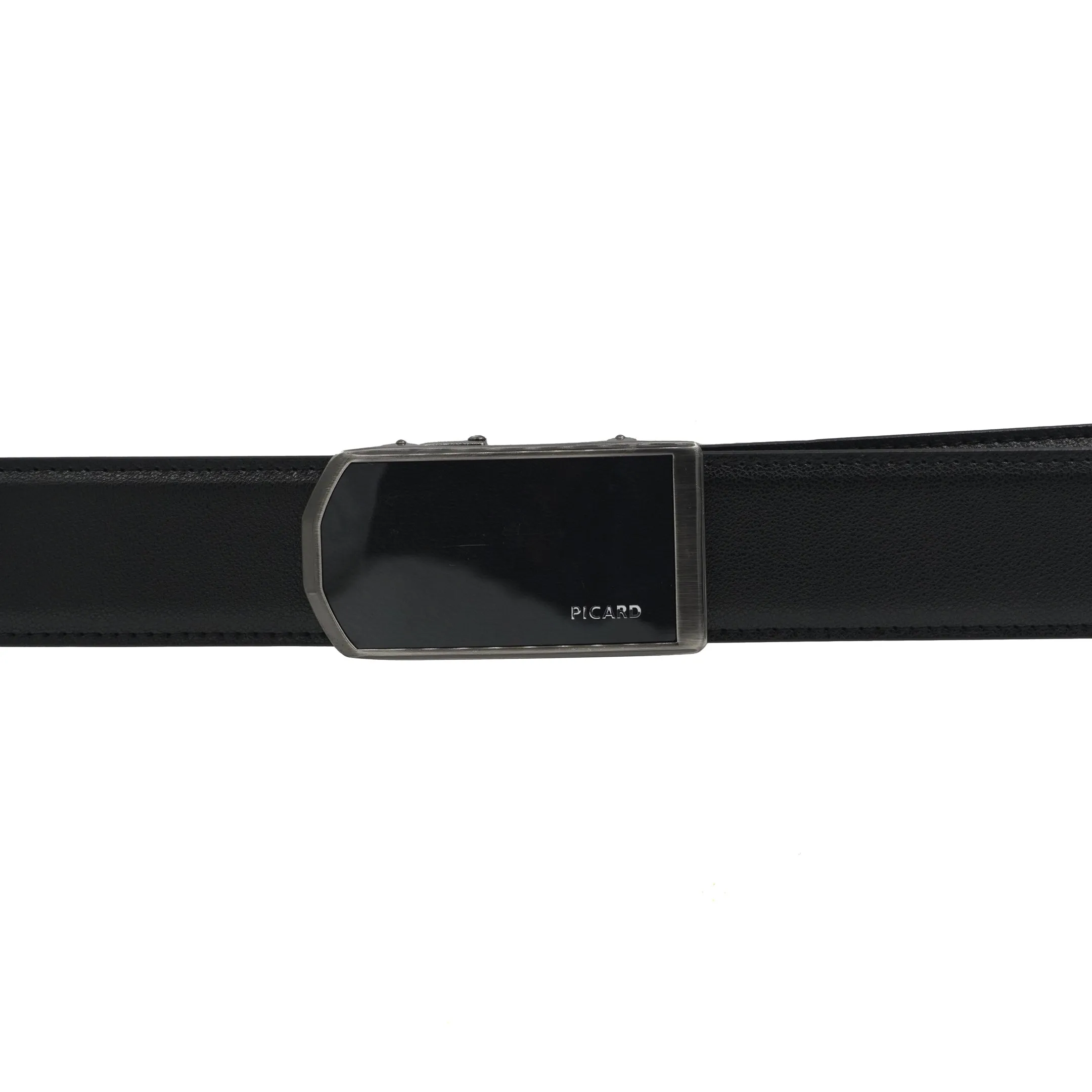 Picard Hamburg Autolock Solid Buckle 35mm Men's Leather Belt (Black)