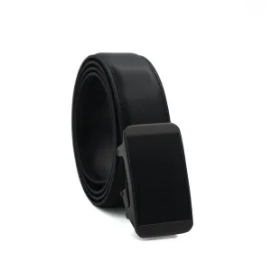 Picard Hamburg Autolock Solid Buckle 35mm Men's  Leather Belt (Black)