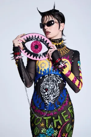 Pink Evil Eye Bag
