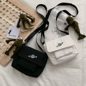 "PLANET" CANVAS SMALL SQUARE BAG K092806
