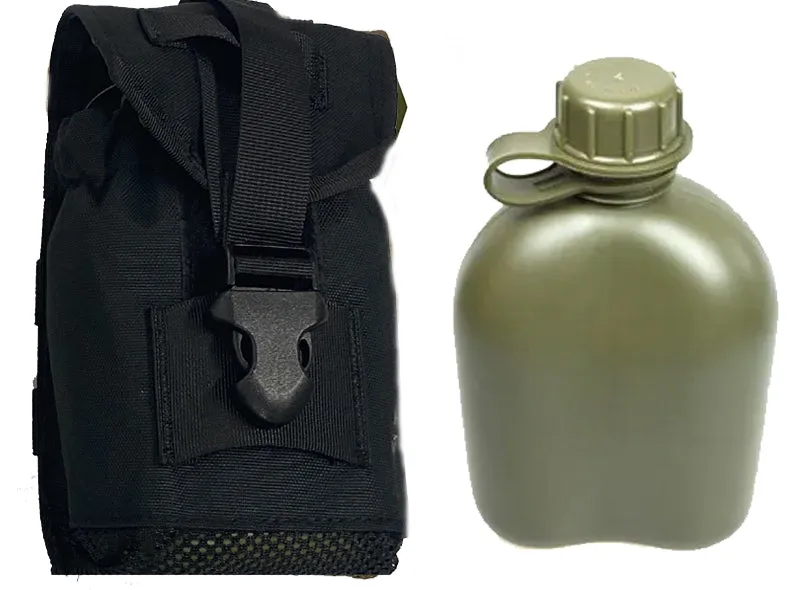 RECON Mesh MOLLE USMC pat utility Pouch   1L Canteen