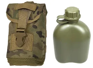 RECON Mesh MOLLE USMC pat utility Pouch   1L Canteen