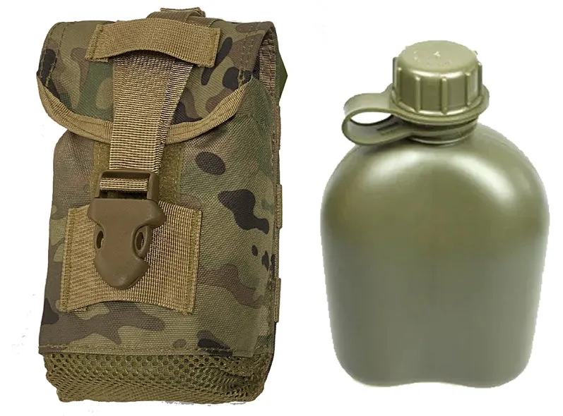 RECON Mesh MOLLE USMC pat utility Pouch   1L Canteen