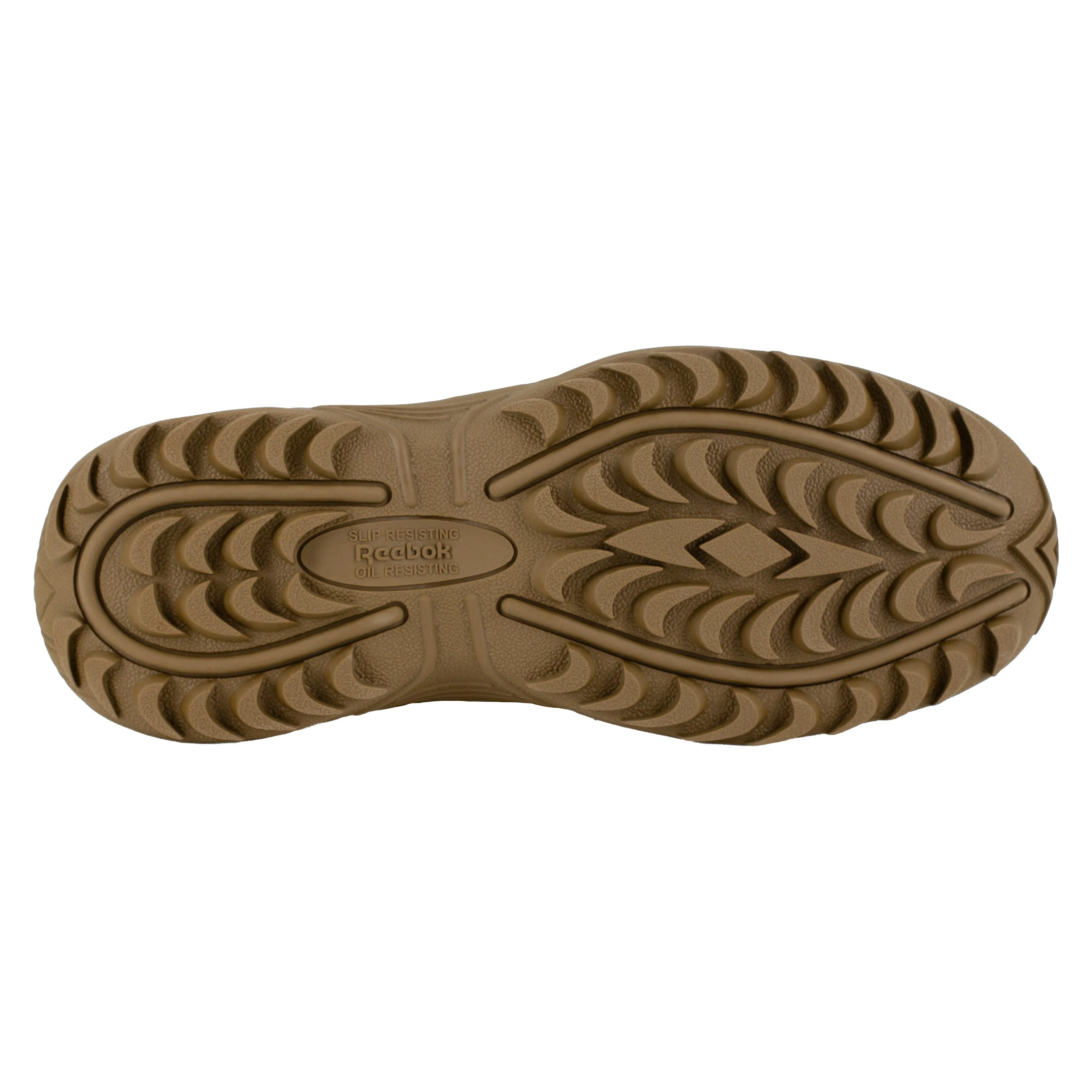 Reebok Men's Rapid Response RB 6" Comp Toe Side Zip Stealth Duty Work Boot - Coyote - RB8650