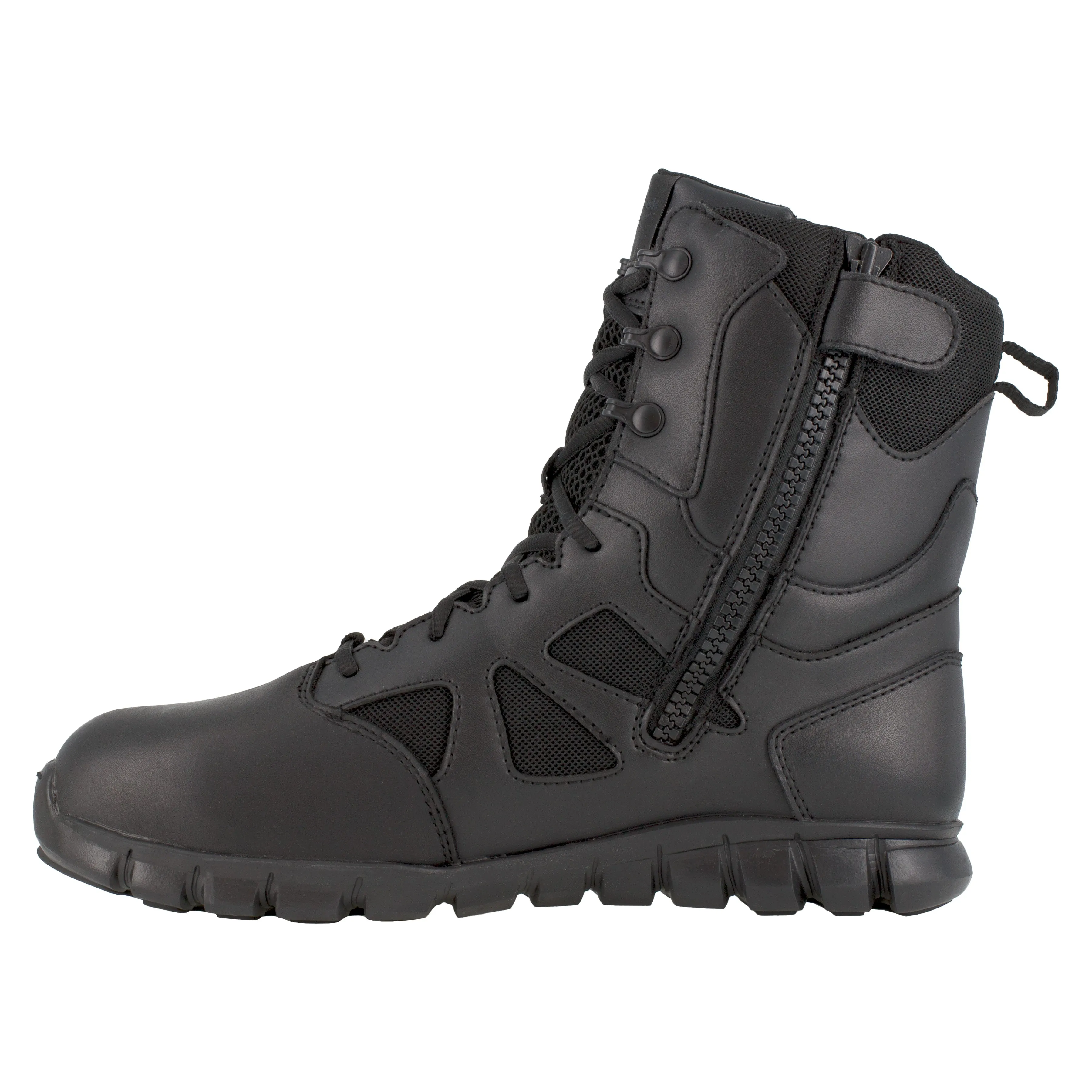 Reebok Men's Sublite Cushion 8" Comp Toe WP Tactical Duty Boot - Black - RB8807