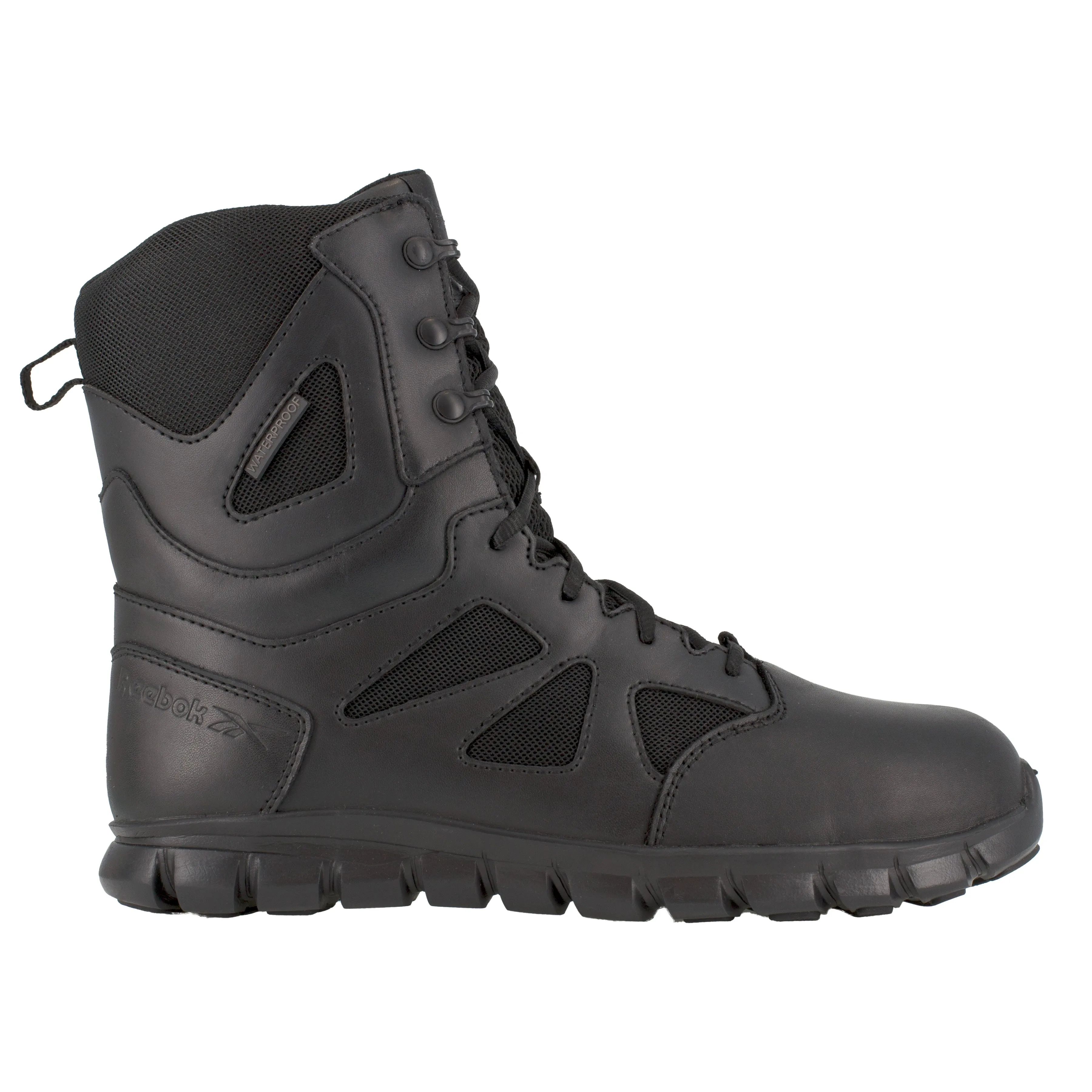 Reebok Men's Sublite Cushion 8" Comp Toe WP Tactical Duty Boot - Black - RB8807