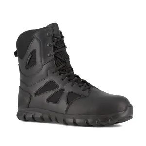 Reebok Men's Sublite Cushion 8" Comp Toe WP Tactical Duty Boot - Black - RB8807