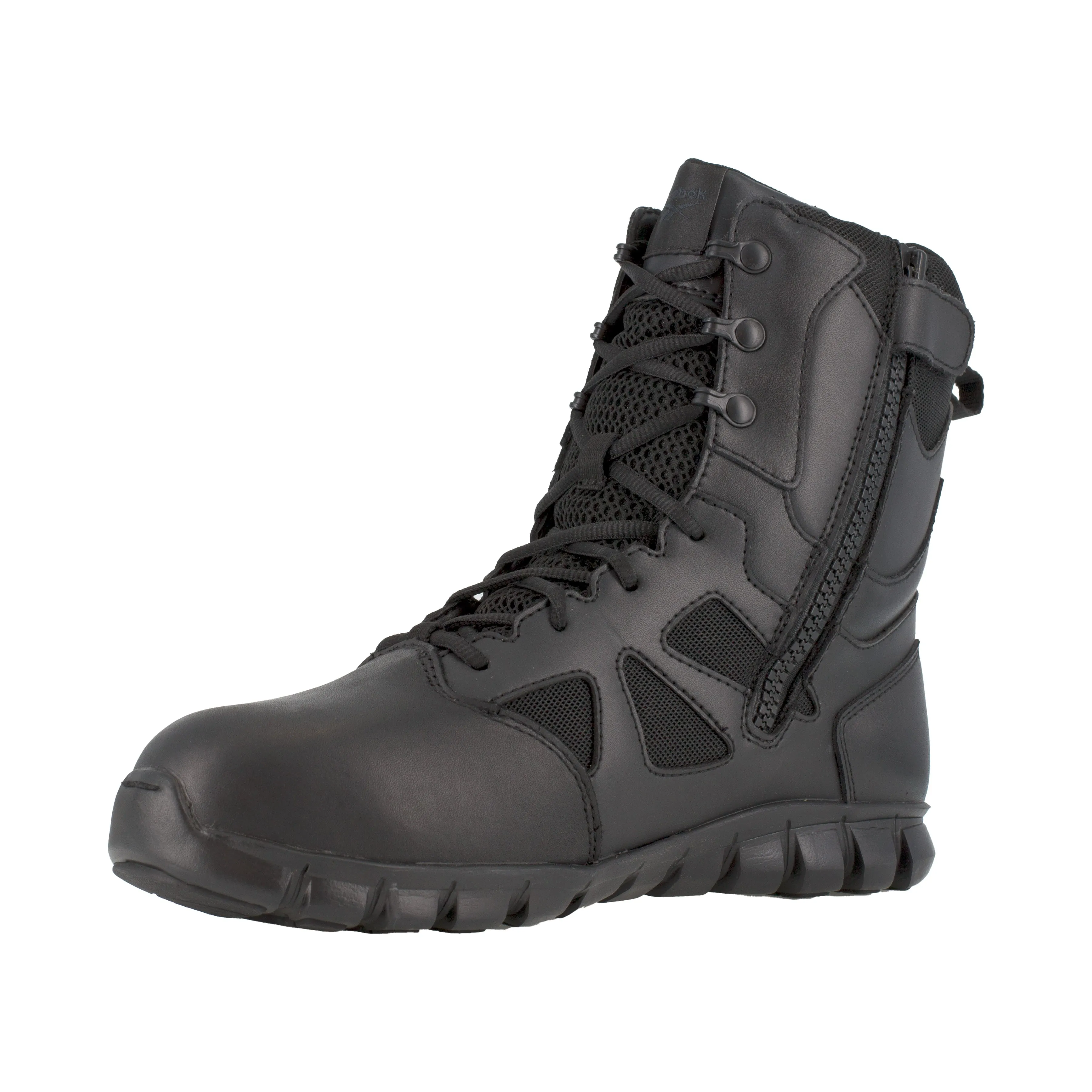 Reebok Men's Sublite Cushion 8" Comp Toe WP Tactical Duty Boot - Black - RB8807