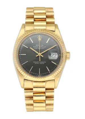 Rolex Datejust 1601 Yellow Gold Men's Watch