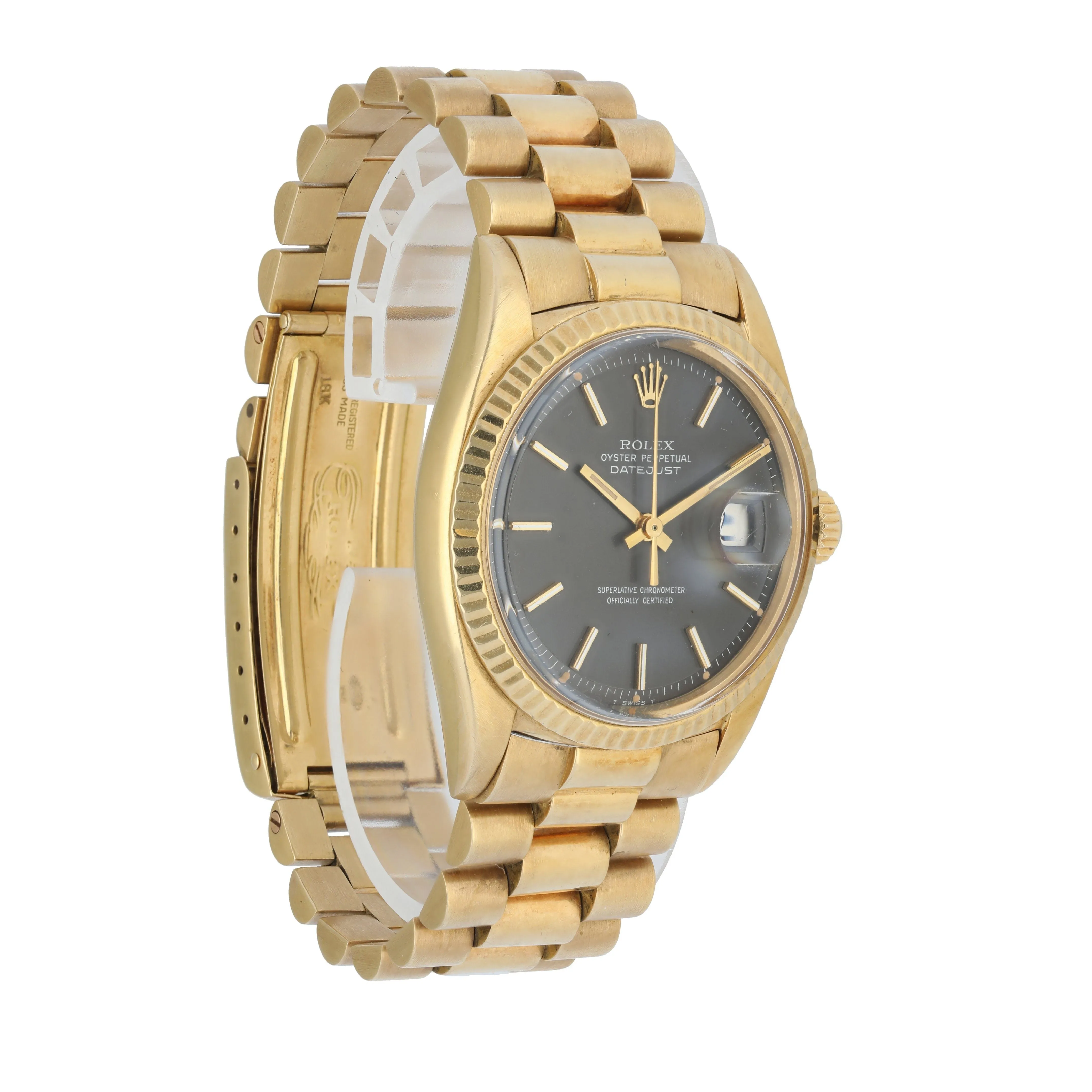 Rolex Datejust 1601 Yellow Gold Men's Watch