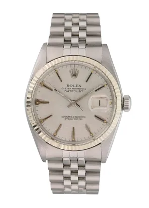 Rolex Datejust 16014 Linen Dial Mens Watch
