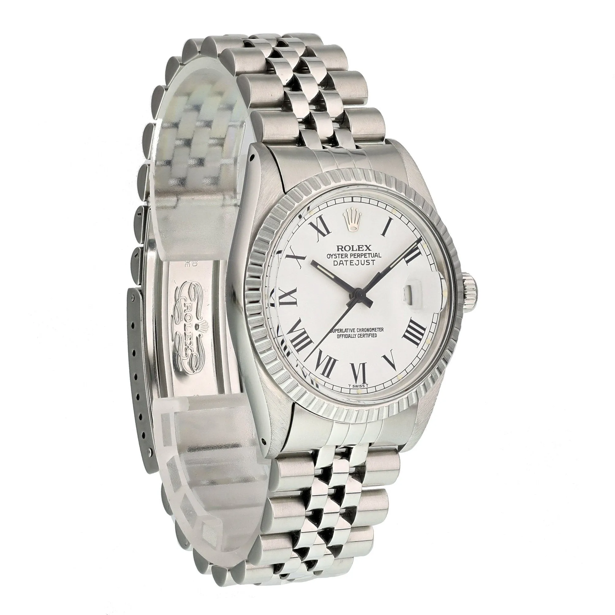 Rolex Datejust 16030 Buckley Dial Mens Watch