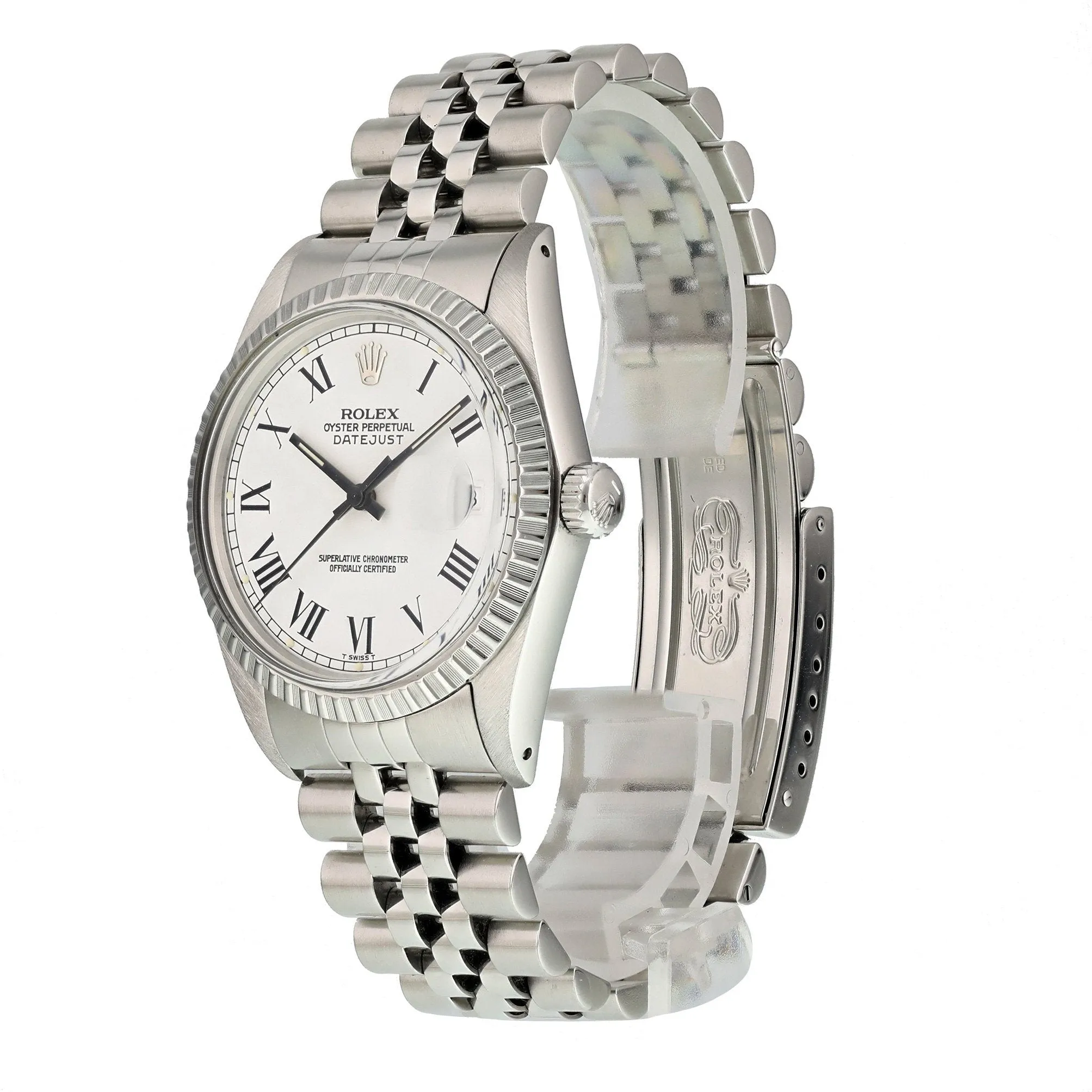Rolex Datejust 16030 Buckley Dial Mens Watch