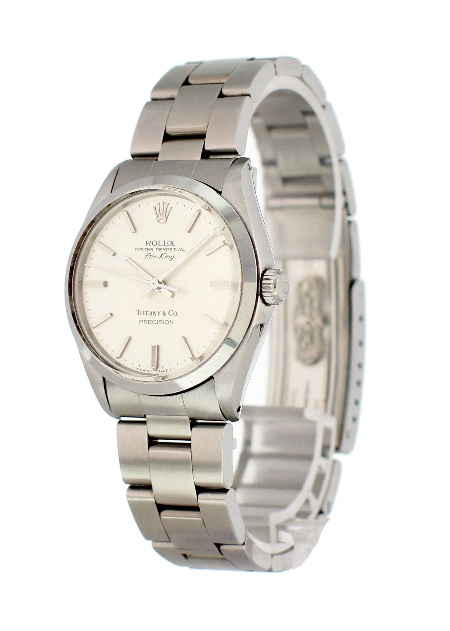 Rolex Oyster Perpetual Air King Precision 5500 Tiffany & Co Dial Vintage Watch